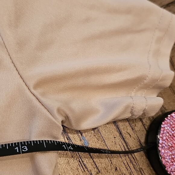 New Balance Light Beige Short Sleeve Tee Size 8 - Picture 5 of 8